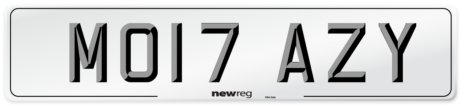 MO17 AZY Number Plate from New Reg